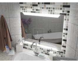 Зеркало с подсветкой для ванной комнаты Матена 80х60 см