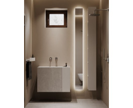 Зеркало в ванную комнату с подсветкой Стелла 20х200 см